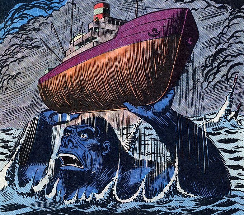 Открытки с Кинг - Конгом скачать бесплатно по комиксам Марвел.