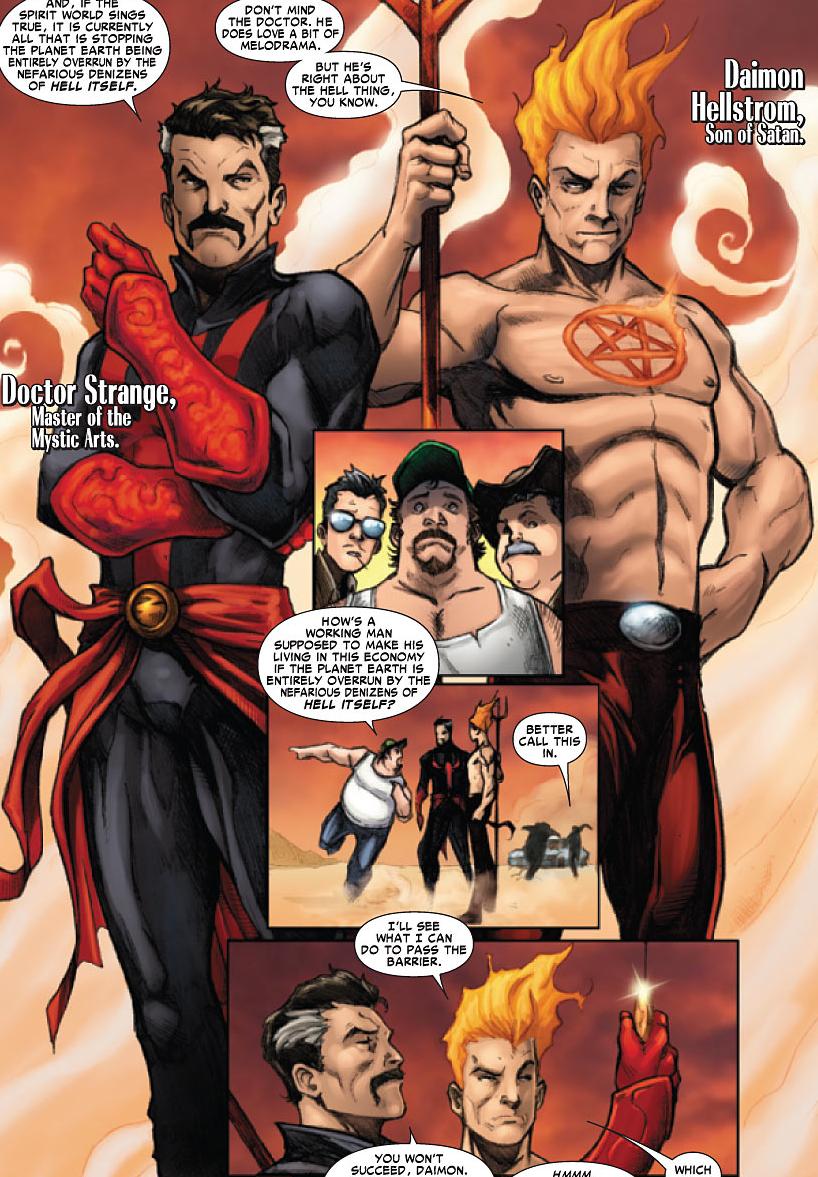 Открытки с Хеллстормом из комиксов Вселенной Марвел скачать.