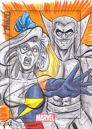 Открытки с Серой Горгульей суперзлодеем из комиксов Марвел. 