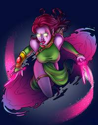 Открытки с Блинк из Людей Икс от комиксов Марвел скачать бесплатно.