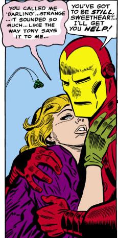 Открытки с Дженис Корд из комиксов про Железного Человека.  