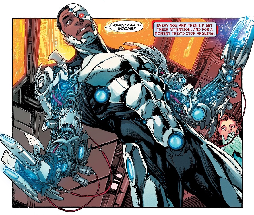 Открытки с Киборгом из Лиги Справедливости скачать бесплатно.