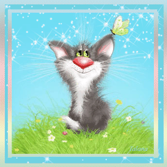 Открытки с кошками скачать бесплатно. Анимационные открытки с кошками.