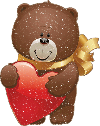 Анимационные открытки с мишками скачать бесплатно. Открытки с мишками gif.