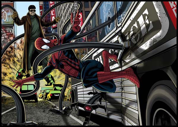 Открытки с Отто Октавиусом скачать бесплатно. Открытки с Доктором Осьминогом.