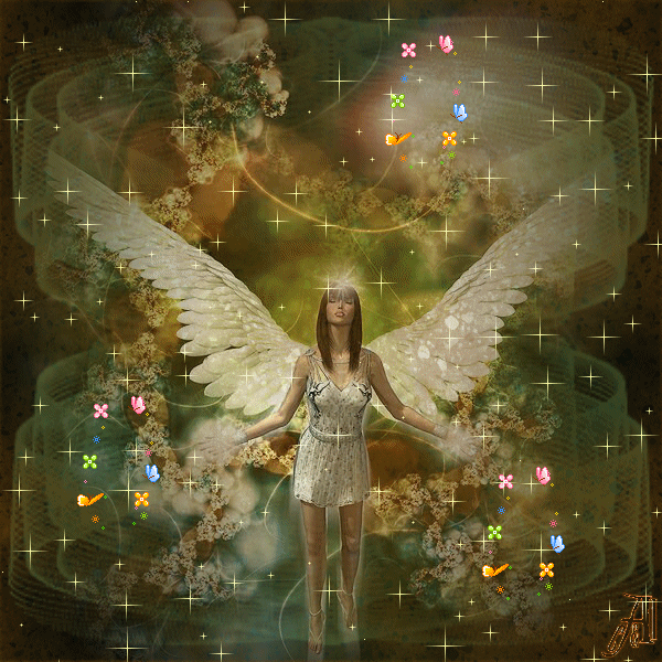 Открытки с ангелами gif. Скачать бесплатно Открытки с ангелами.