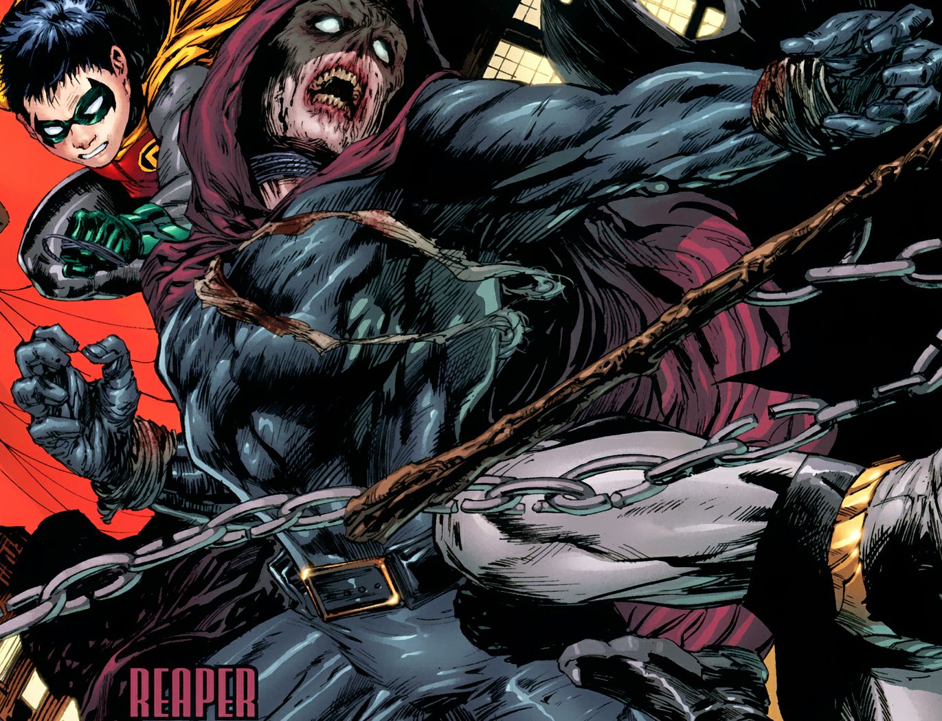 Открытки со Жнецом суперзлодеем из комиксов ДС скачать бесплатно.