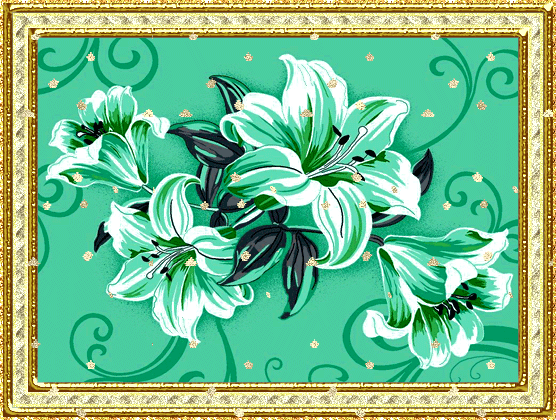 Открытки с лилейниками анимационные. Открытки с лилейниками gif.