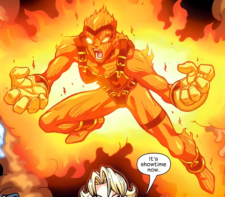 Открытки с Пиро по комиксам Марвел. Открытки с Пиро скачать.