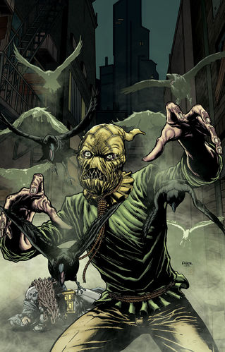 Открытки с Пугалом злодеем из комиксов про Бетмэна скачать бесплатно.