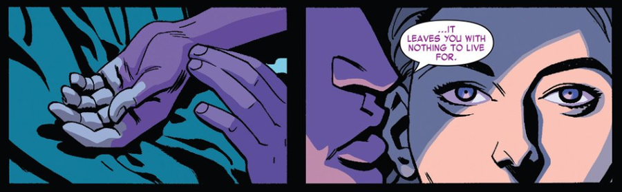 Открытки с Пурпурным Человеком злодеем из комиксов Марвел.  