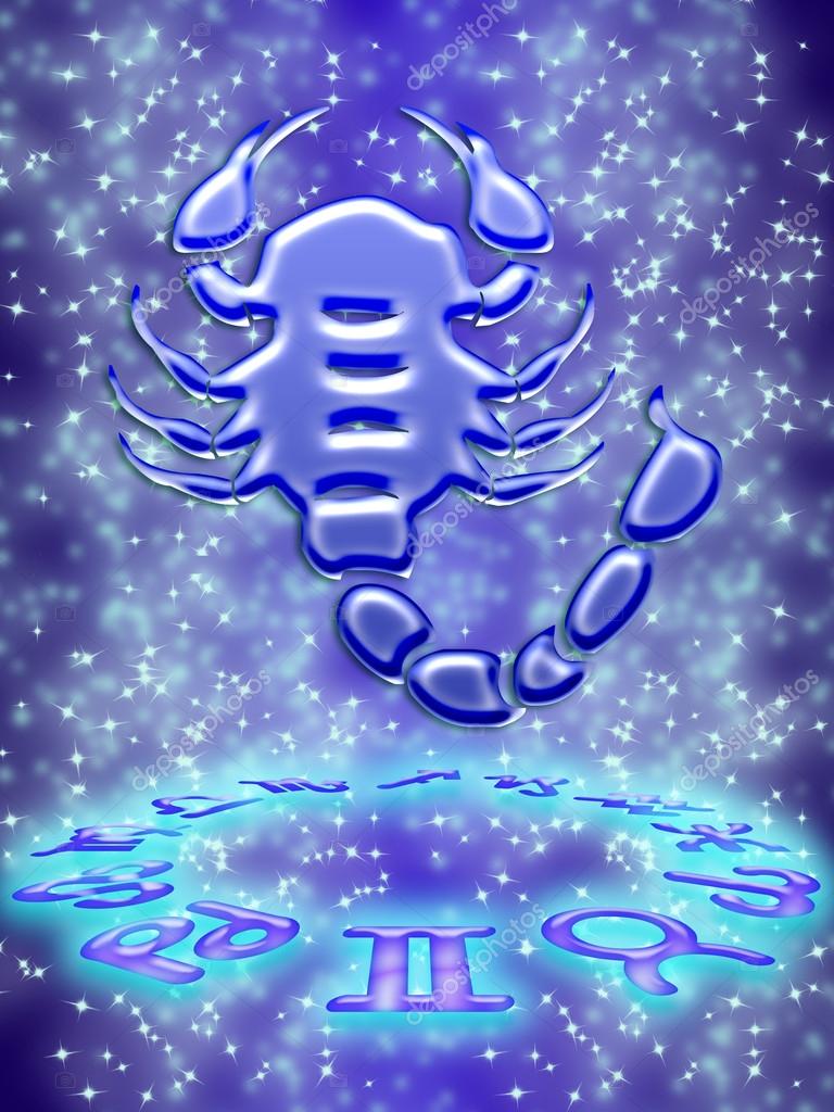 Анимационные Открытки знак зодиака Скорпион. скачать бесплатно.