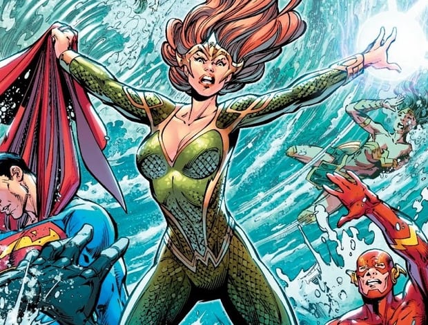 Открытки с Мерой из комиксов про Аквамэна скачать бесплатно.