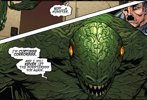 Открытки с Кёртисом Коннорсом Ящером и врагом Человека Паука.