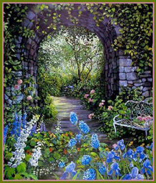 Открытки с цветочным садом скачать бесплатно. Открытки с цветочным садом онлайн.