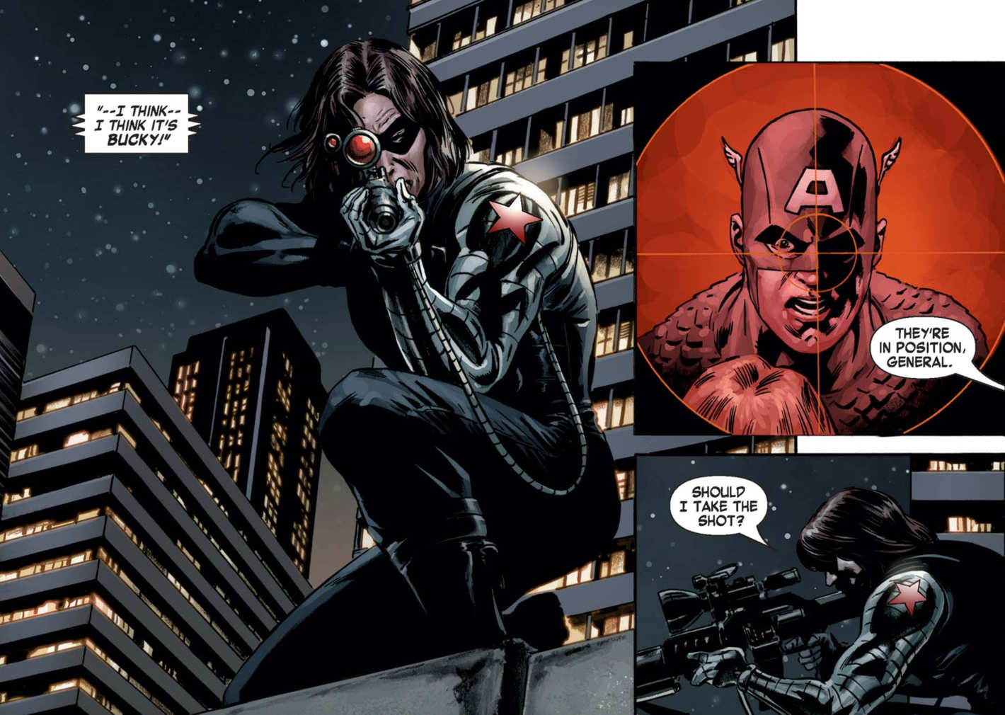 Открытки с Баки Барнсом Зимним солдатом из комиксов Марвел. 