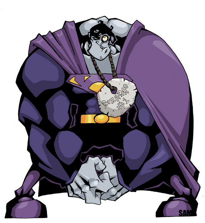 Открытки с Биззарро из комиксов Вселенной ДС скачать бесплатно.