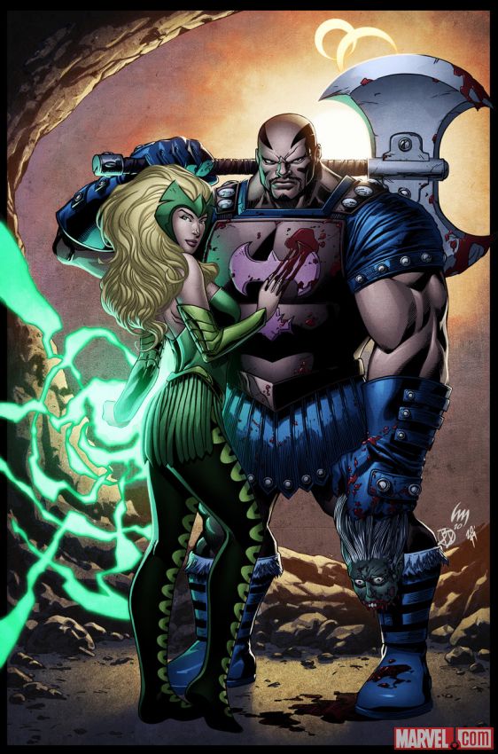 Открытки с Палачом врагом Тора из комиксов Марвел скачать.  