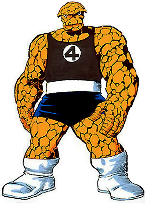 Открытки с Существом из Фантастической Четверки Вселенной Марвел.