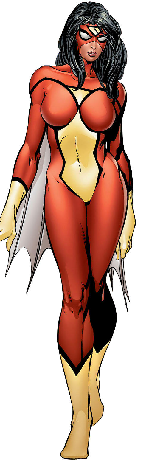 Открытки с Женщиной Пауком из комиксов Вселенной Марвел скачать.