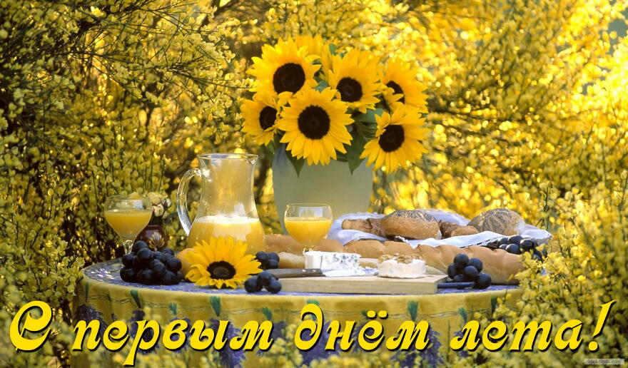 Открытки с первым днём лета скачать. Открытки с первым днём лета бесплатно.