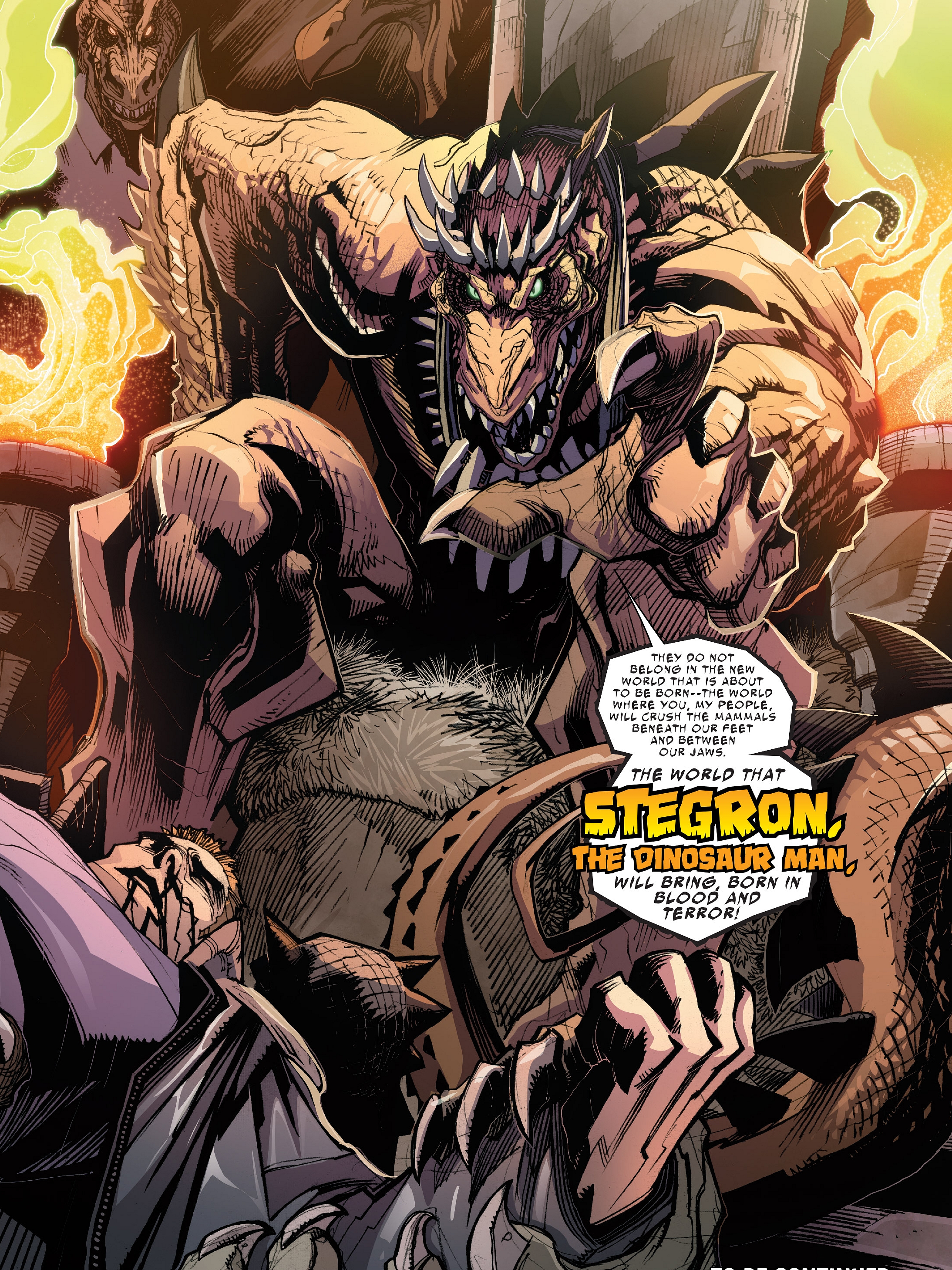 Открытки со Стегроном злодеем из комиксов Вселенной Марвел. 