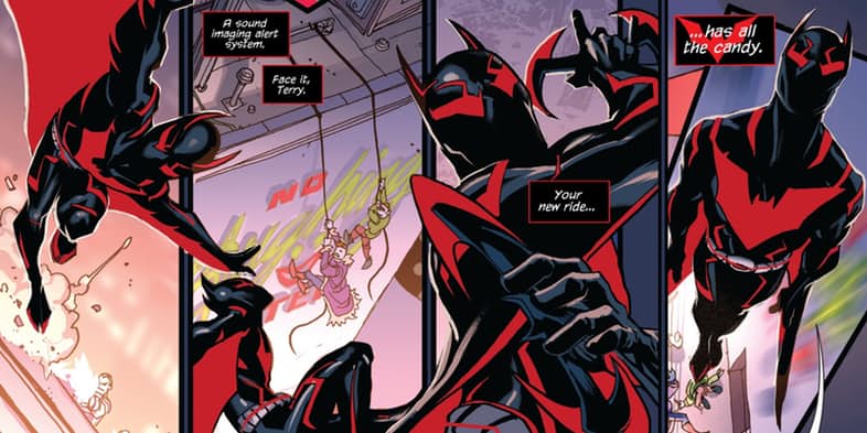 Открытки с Бэтменом Будущего скачать бесплатно по комиксам. 