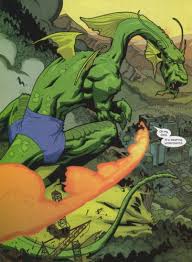 Открытки с Фин Фанг Фумом водным монстром из комиксов Марвел.