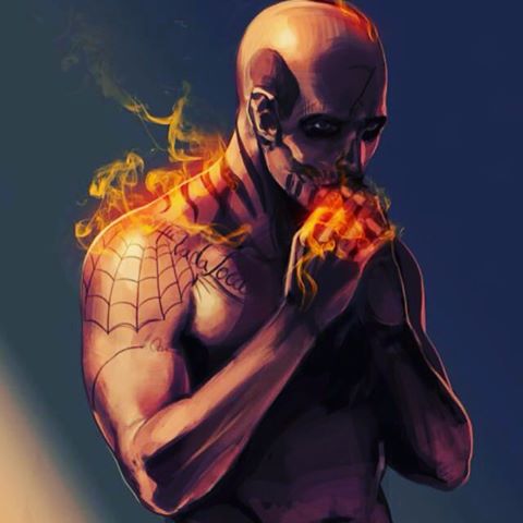 Открытки с Эль Диабло из Отряда Самоубийц. Открытки с Эль Диабло скачать.