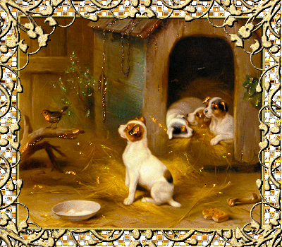 Анимационные открытки с собаками. Скачать бесплатно открытки с собаками.