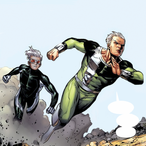 Открытки с супергероем Скоростью из комиксов Вселенной Марвел.