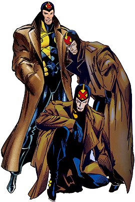 Открытки с Множителем Джеймсом Мэдроксом из комиксов Марвел.