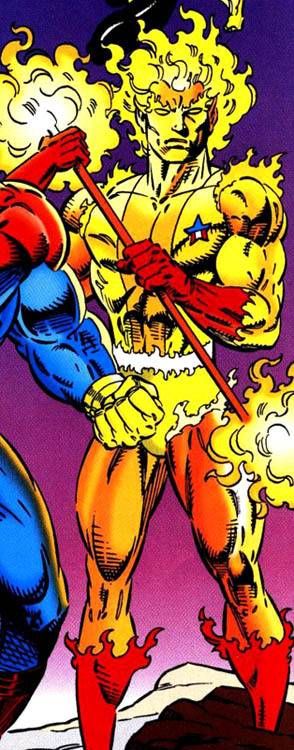Открытки с Огненным Лордом из комиксов Вселенной Марвел скачать.