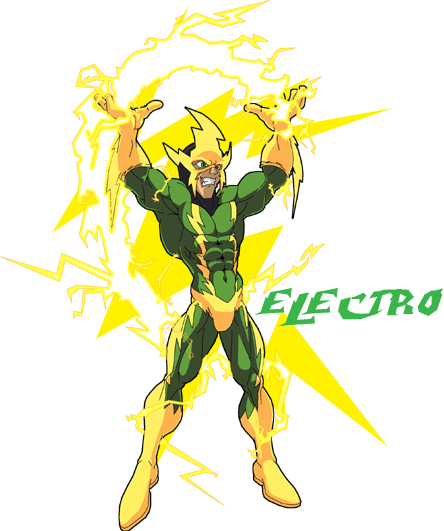 Открытки с Электро скачать бесплатно. Открытки с Электро по комиксам.