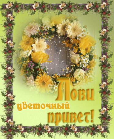  Скачать  красивые  Открытки с  приветствием  бесплатно gif.