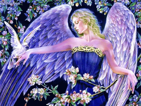 Открытки с ангелами gif. Скачать бесплатно Открытки с ангелами.