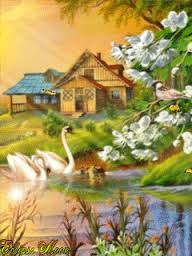 Открытки с деревней скачать. Открытки с деревней бесплатно.