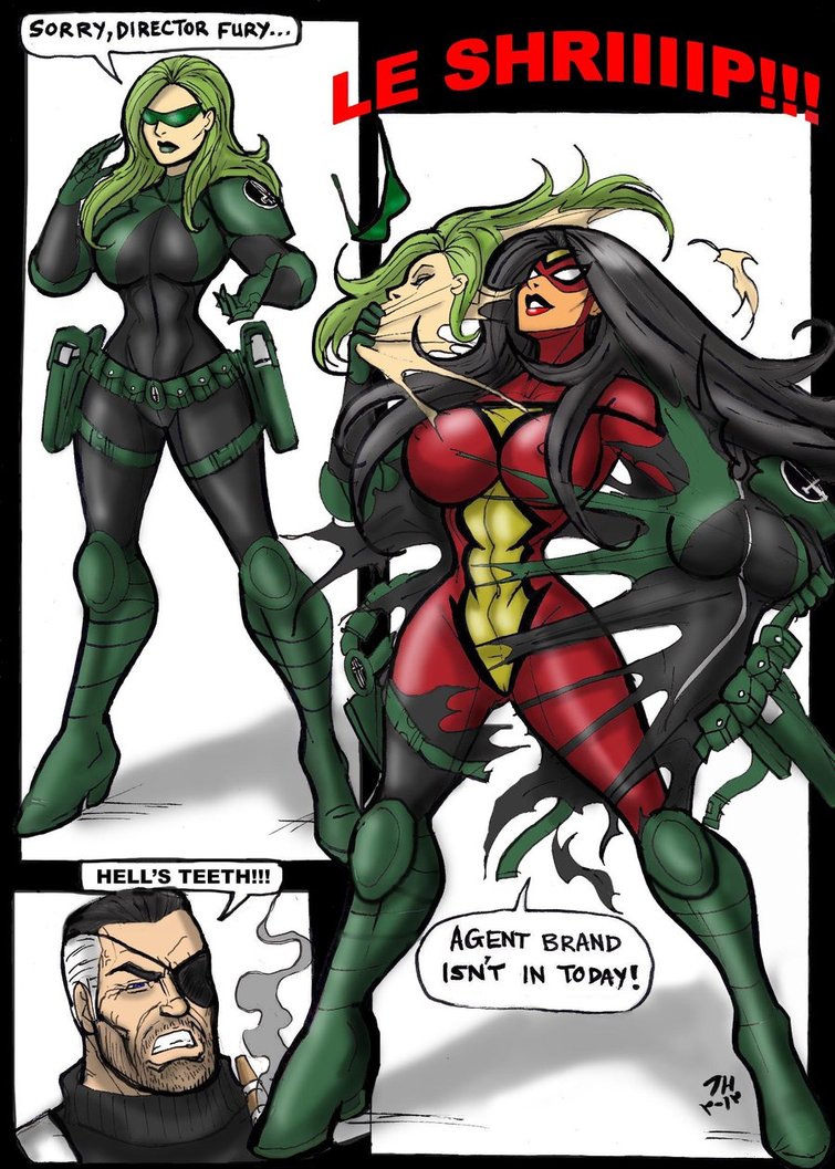 Открытки с Агентом Брандом из комиксов Вселенной Марвел скачать.