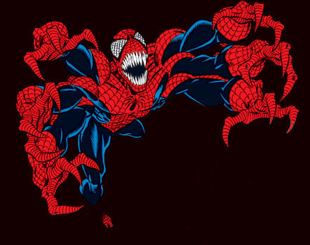 Открытки с Доппельгенгером врагом Спайдермена из комиксов Марвел.