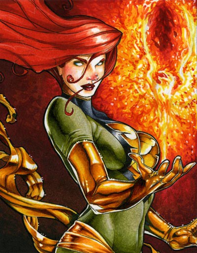 Открытки с Джин Грей скачать бесплатно. Открытки с Джин Грей для детей.