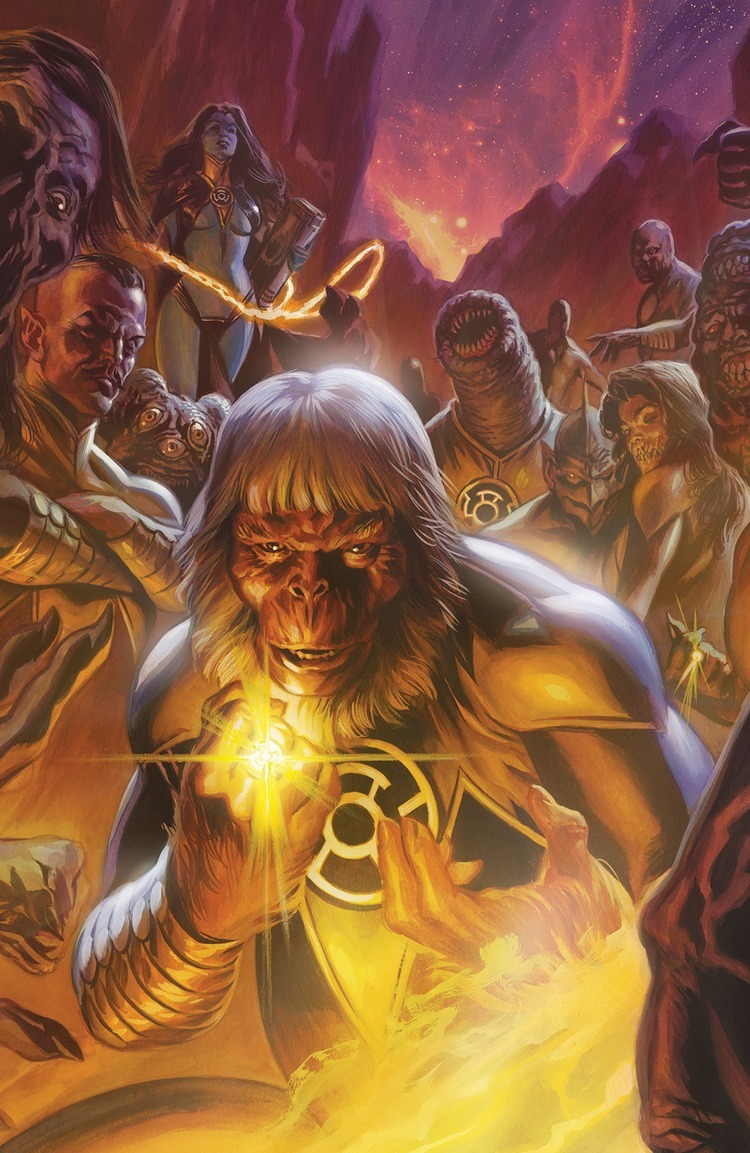 Открытки с Синестро врагом Супермэна из комиксов ДС скачать.