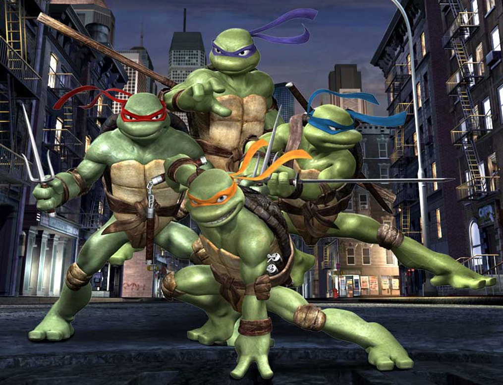 Открытки с Черепашками Ниндзя для детей скачать бесплатно.   