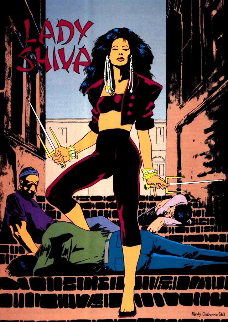 Открытки с Леди Шивой из комиксов от ДС скачать бесплатно.   