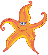 Открытки с морскими звездами анимационные. Открытки с морскими звездами gif.