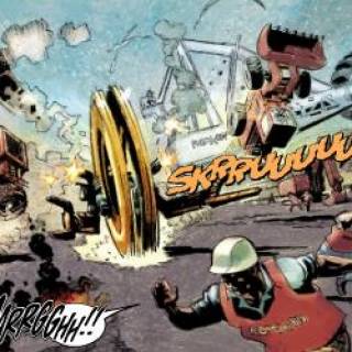 Открытки с Большим Колесом скачать бесплатно по комиксам Марвел.