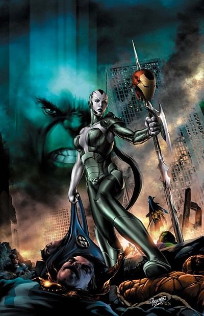 Открытки с Кайерой из комиксов про Халка скачать бесплатно. 