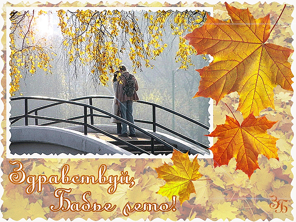 Открытки Бабье Лето скачать бесплатно. Поздравительные Открытки Бабье Лето.