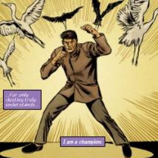 Открытки со Стальным Змеем злодеем из комиксов Вселенном Марвел.