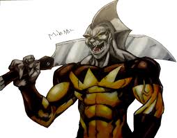 Открытки с Тигровой Акулой страшным злодеем из комиксов Марвел.