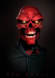 Открытки с Красным Черепом Иоганном Шмидтом из комиксов Марвел.